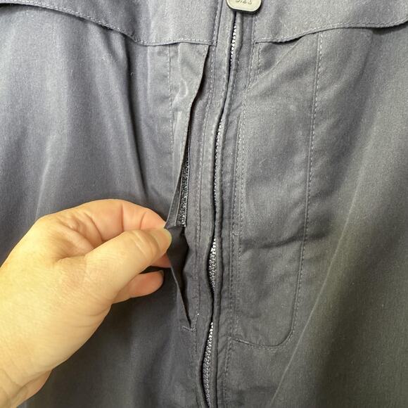 5.11 Tactical Series Jacket Mens 2XL Navy Lightweight Windbreaker Zip Pockets - Picture 3 of 11